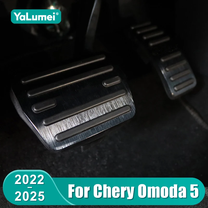 Für Chery Omoda 5 C5 FX 2022 2023 2024 2025 Aluminium Auto Gaspedal Bremspedal Abdeckung Zubehör