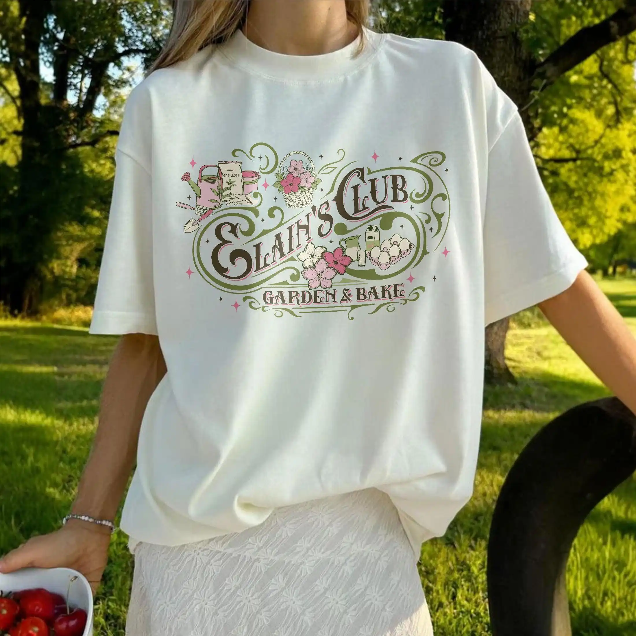 Archeron ACOTAR T-shirt, Elain’s Garden Club TShirt, The Night Court Garden & Bake, Romantasy Book T, Fantasy Reader Gift Tee