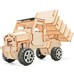 Physics STEM Technology Gadget Kids Science Toys Solar Energy Truck Educational Toys for Children DIY Craft