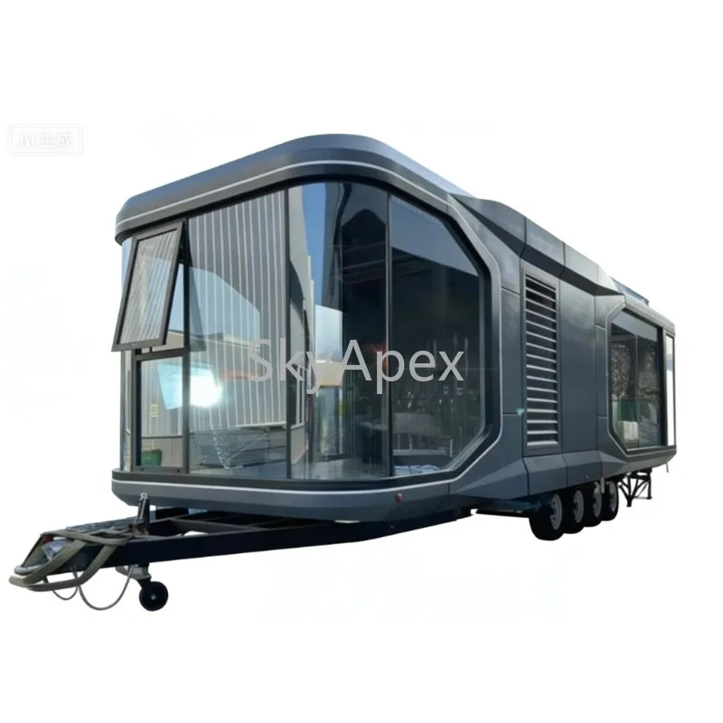

Customizable Fast-Constructed Steel Structure Mobile House Space Capsule Villa For Outdoor Hotels Resorts Apartments Durable