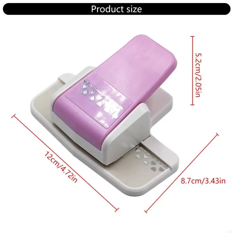 Strumento artigianale in carta con bordo decorativo a 9 modelli con struttura in lega ABS F19E