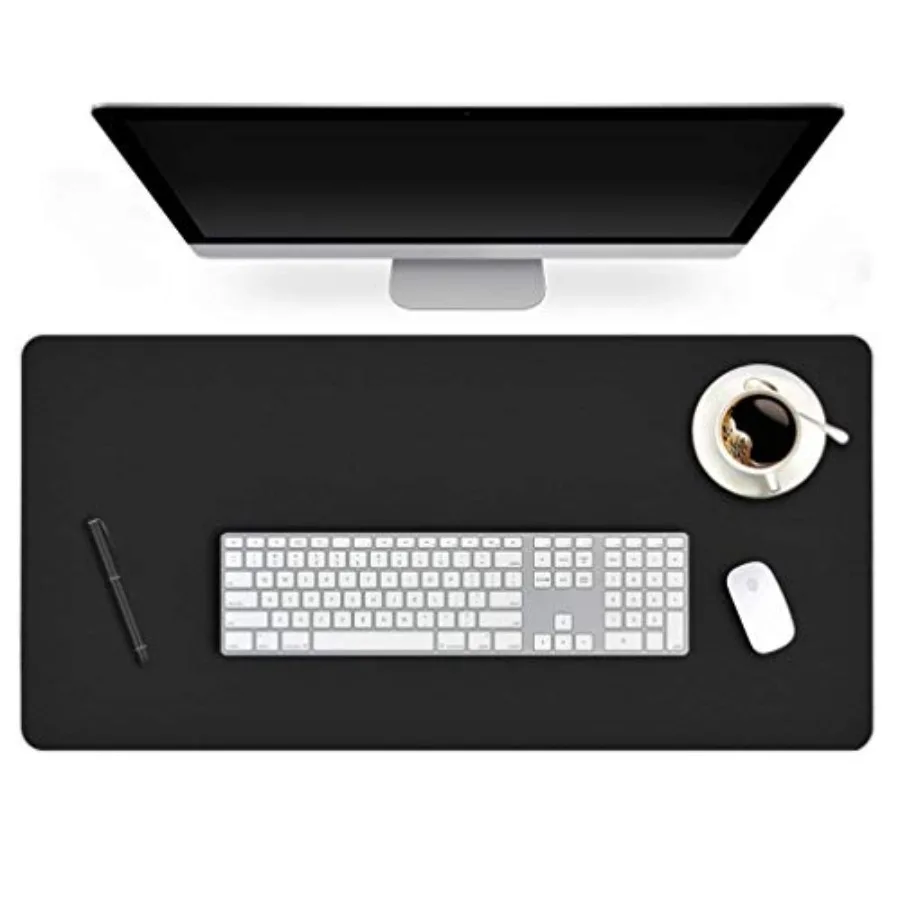 

Коврик для стола XL 24 x 60 дюймов, защитный, нескользящий, из искусственной кожи, для ноутбука, компьютера, игровой клавиатуры, мыши, для письма