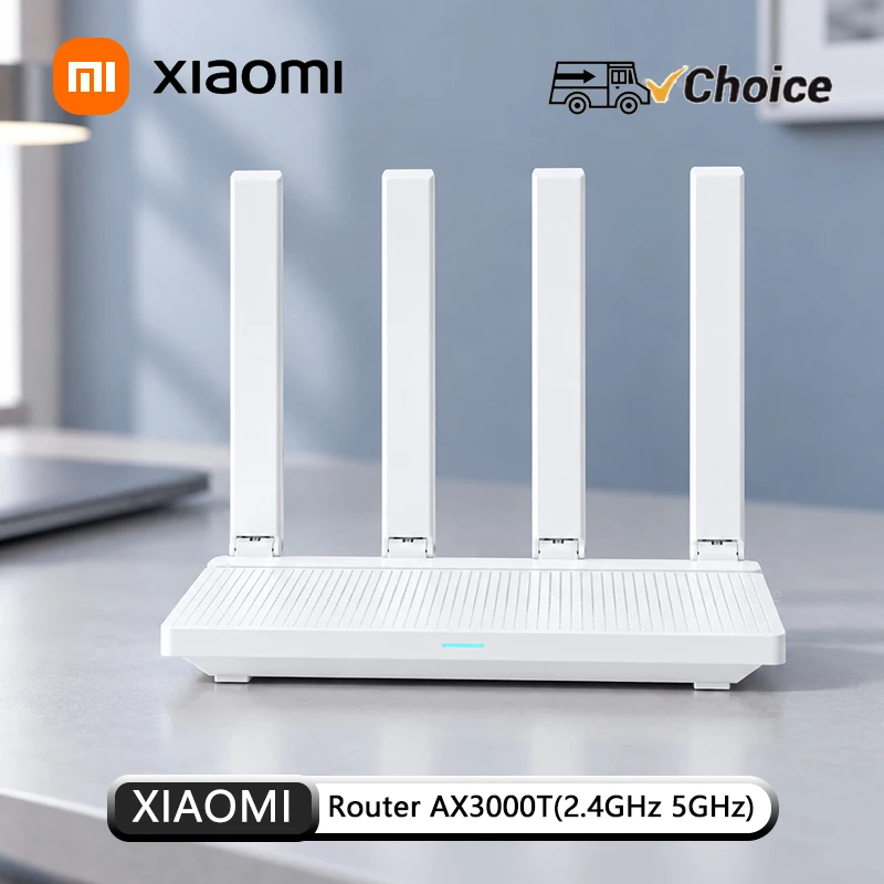 Original Xiaomi AX3000T Smart WiFi Router 256MB DDR 128MB Flash 128 Devices 4 Gigabit Ports Beamforming WPA3 Mi Home App IPTV CN