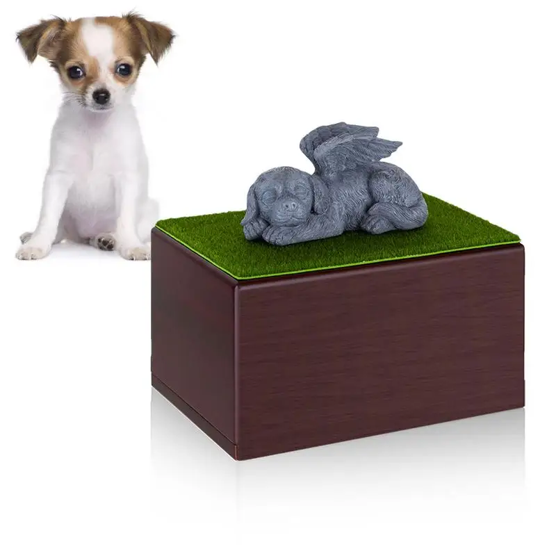 

Souvenirs Commemorative Urns Elegant Cat Urns Small Pet Ashes Box Pet Memorial Urns Wooden Ashes Box For Beloved Pets