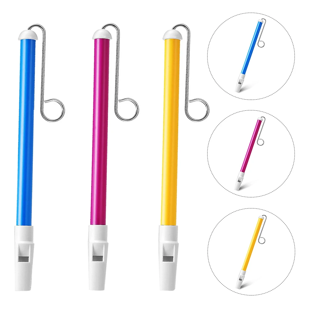 

3 Pcs Sliding Fern 's Musical Instrument Whistles Colorful Slide Instruments for