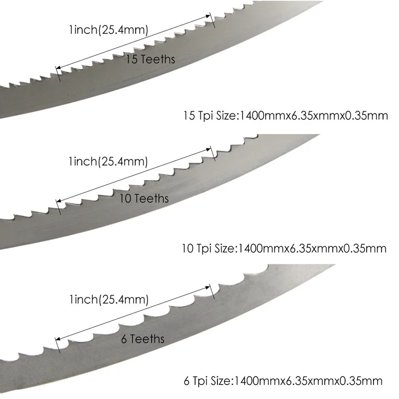 木工ツール,8インチ用,モデルschepacheinhell TH-SB200 tpi 6 10 15 1400mm,鋸刃1400x6.35x0.35mm用,2個