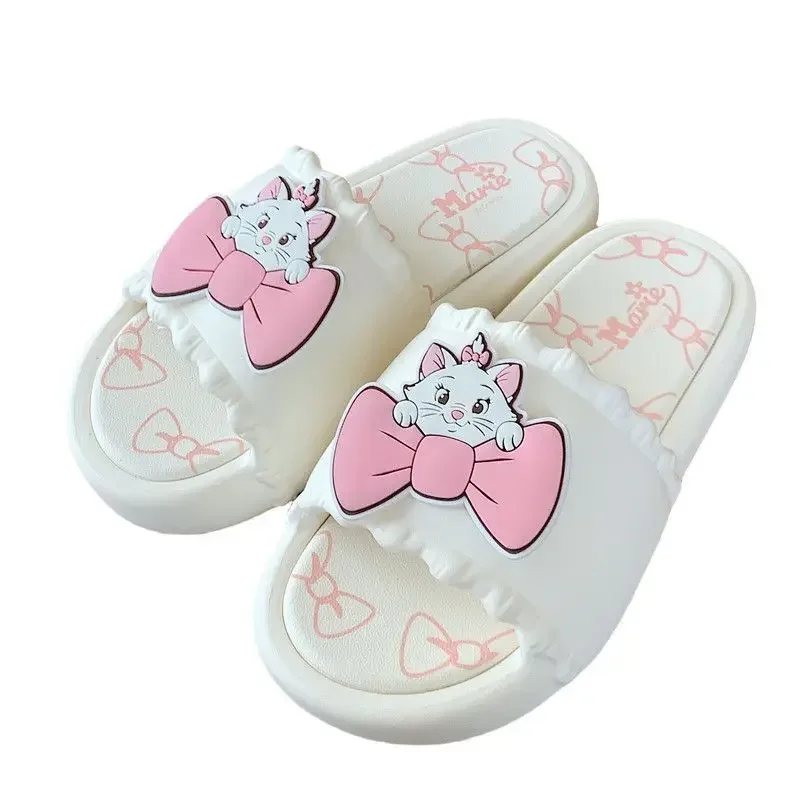 Disney Mädchen Prinzessin niedlichen Cartoon Mary Cat Baumwolle Hausschuhe rutschfeste weiche Unterseite Freizeitschuhe für Mädchen Geschenk