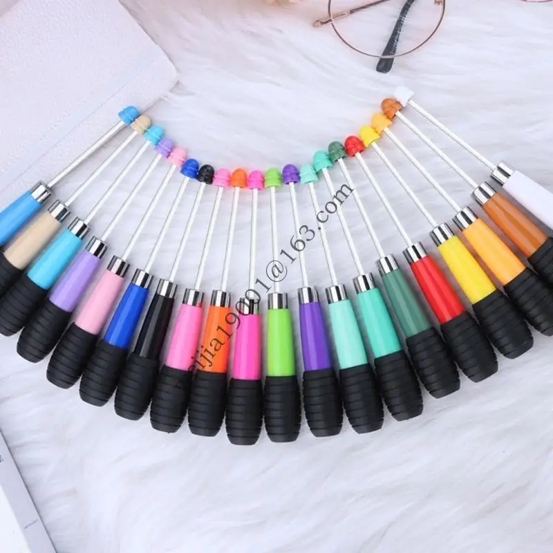 

60 Pcs Beadable Pen Refills Black/Blue Ballpoint Pen Refills for Students .H05A