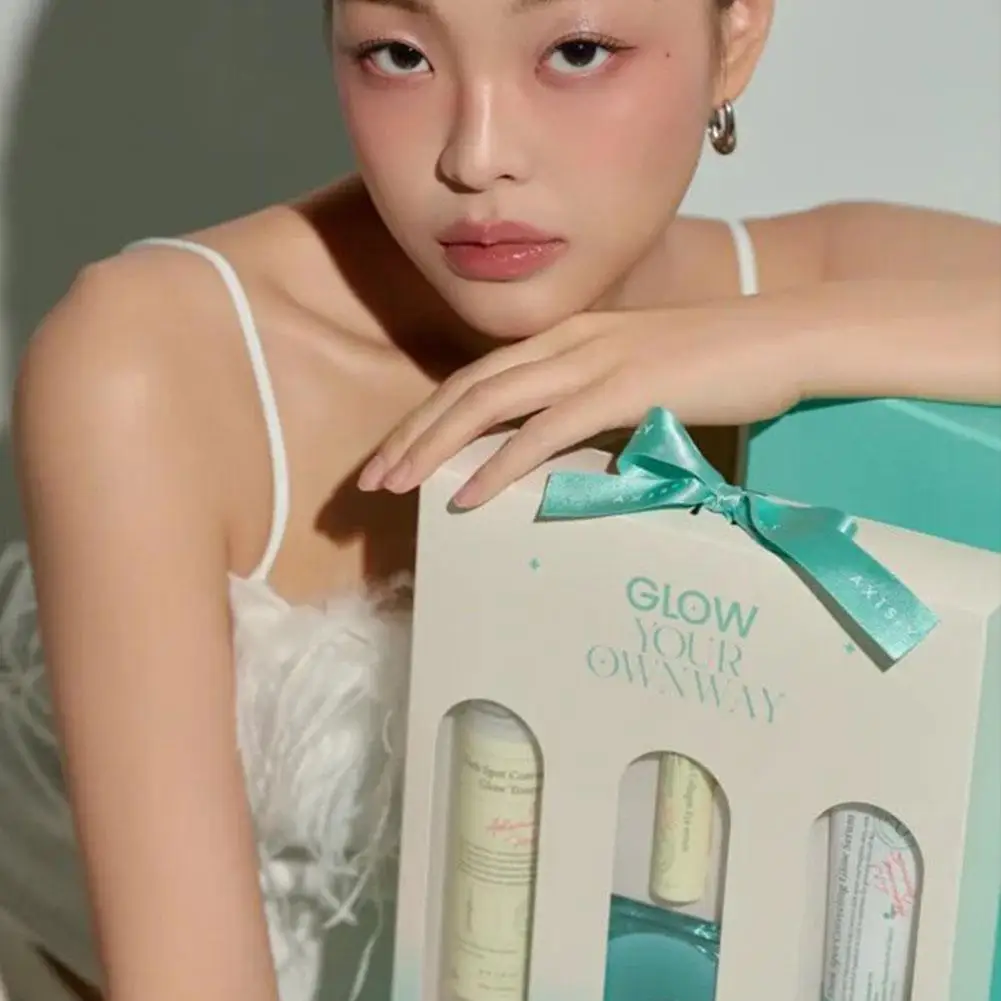 4 unids/set cuidado Facial coreano colorido conjunto de edición limitada rutina de cuidado de la piel de cuatro piezas mejora la piel seca y deshidratada para viajes