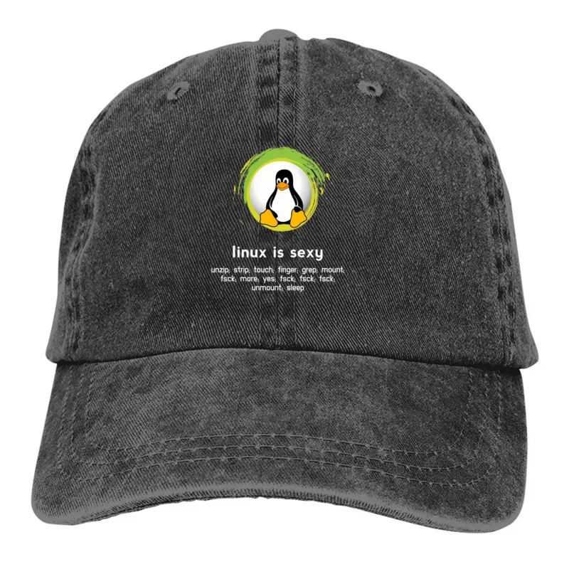 

Pure color dad hats Penguin sexy cute sys admin women's Hat sun visor baseball caps computer CPU core peaked cap