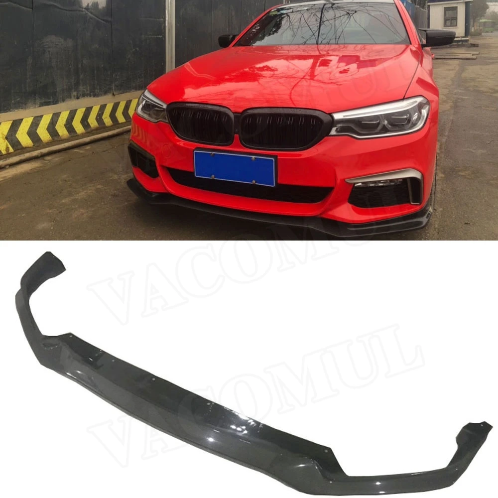 

VACOMUL For G30 Carbon Fiber Front Lip Spoiler For BMW 5 Series G30 G31 G38 520i 530i 540i M Sport 2017-2019 Bumper Chin Guard