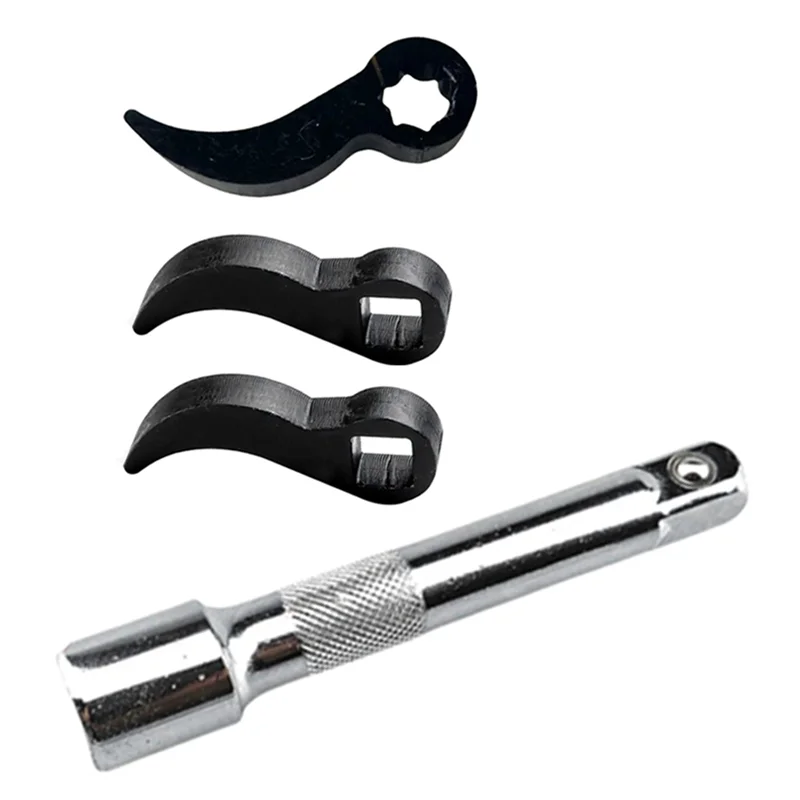 F-T 4 ชิ้น Pry Bar ประแจหัวอะแดปเตอร์, ชะแลงอะแดปเตอร์ - หัวเครื่องมือ, ครึ่งเพลากําจัดรถซ่อมเครื่องมือ Extension Bar 1/2