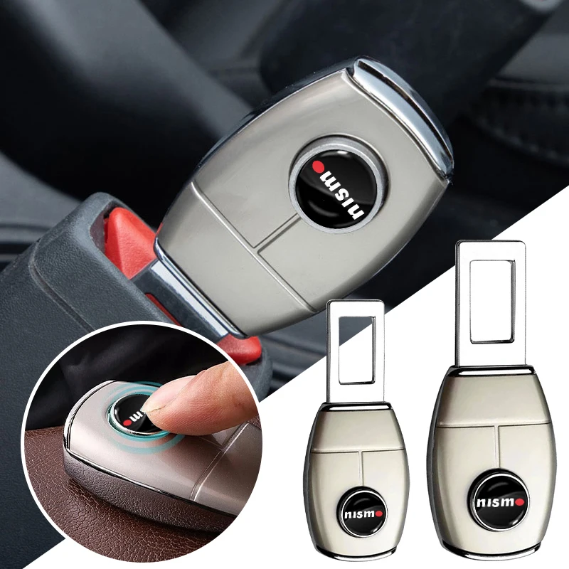 

Зажим для автомобильного ремня безопасности, удлинитель замка ремня безопасности, удлинитель пряжки для логотипа Nismo, эмблема R34 GTR Tiida Sylphy Teana Qashqa