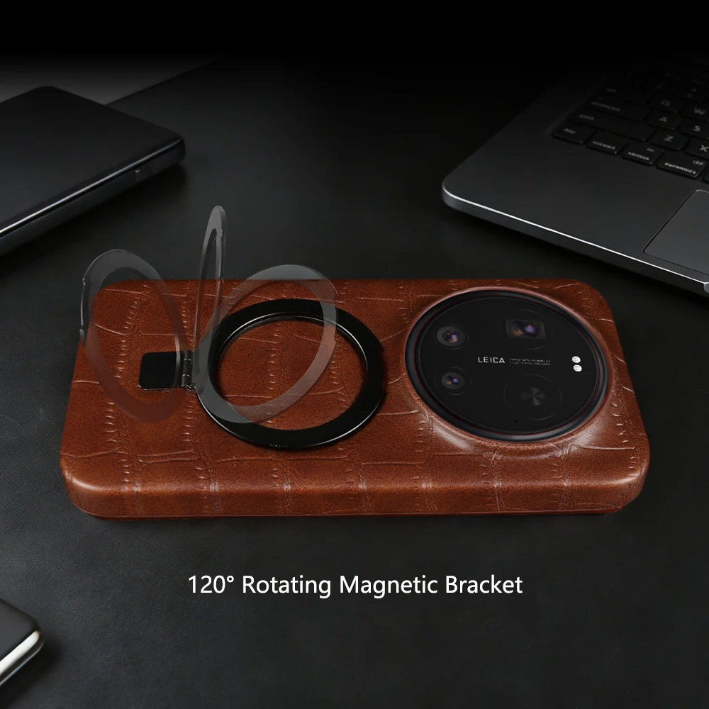 Magnetic Stand Holder Leather Phone Case For Xiaomi 17 Pro Max 15 Ultra 15S 15T 17T Pro 14T 13T 12S 12T 12X 13 12 11 Lite Cover - view 3