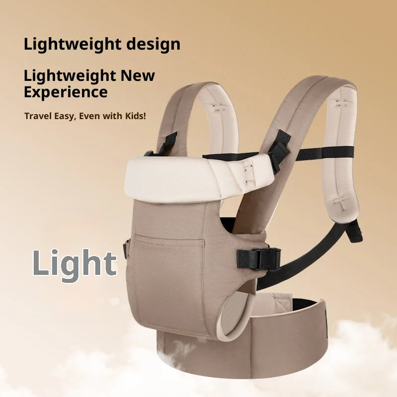 AIEBAO Portabebés portátil para niños pequeños, correa multifuncional para hombros, bolso infantil, eslinga ajustable para asiento de cadera