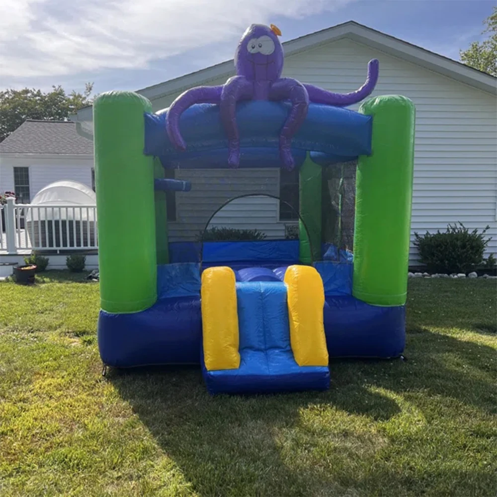 Maison gonflable de poulpe pour enfants, saut latéral, activité intérieure et extérieure, 12 pieds