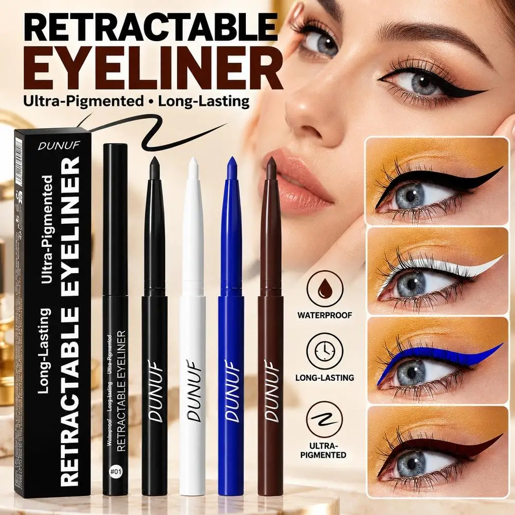 Waterproof Eyeliner Pencil Non Smudging Soft Easy To Operate Sweat Proof Easy To Color Beginner Friendly