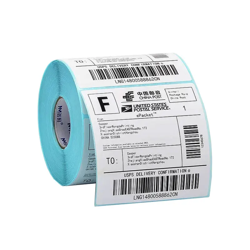 Thermal Label Sticker Paper Supermarket Price Blank Barcode Label Direct Print Waterproof Print Supplies 800pcs/Roll Adhesive