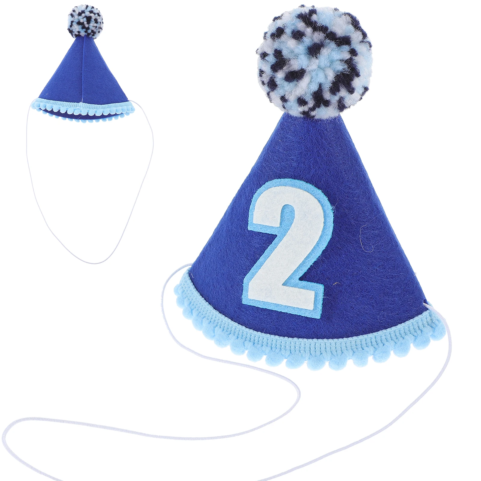 

Baby Birthday Hat Toddler Second Birthday Cone Headdress Lightweight Party Hat Decorative Photo Prop Kids Party Favors