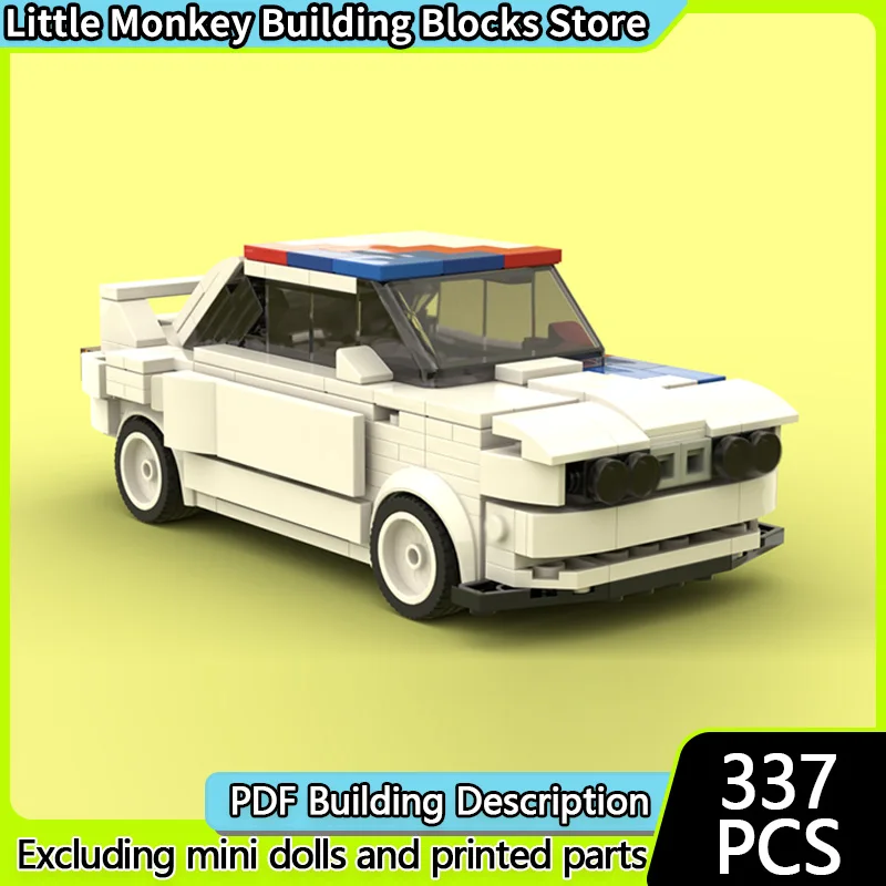 

Speed Racing Car Model MOC Building Bricks E30 Classic Sedan Modular Technology Children Holiday Gifts Assemble Toys Suit