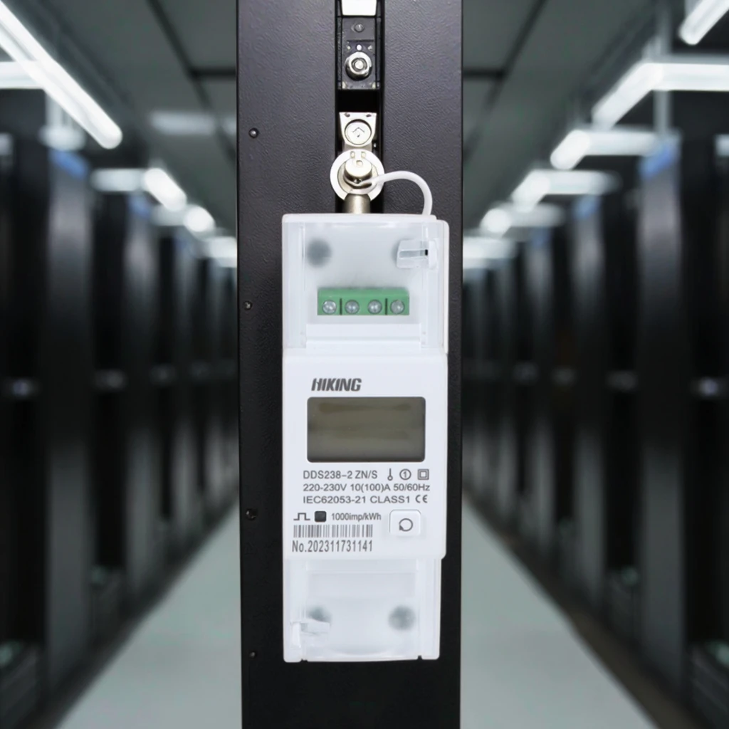 

100A RS485 Modbus Дистанционное считывание Однофазный интеллектуальный счетчик кВтч Счетчик энергии