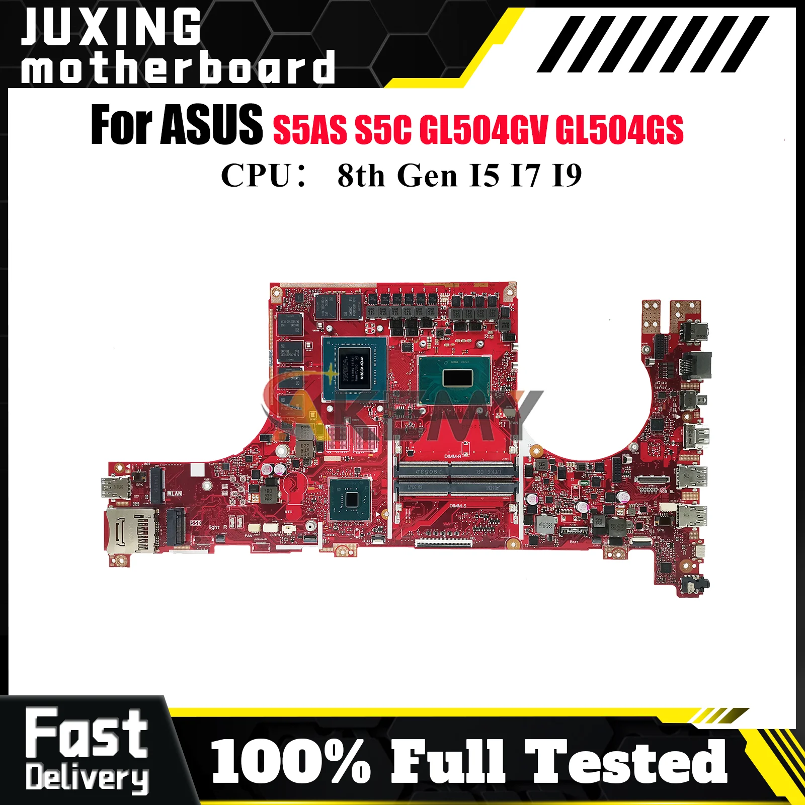 

GL504GV Laptop Motherboard For ASUS ROG Strix GL504GM GL504G GL504GV S5AS GL504GW GL504GS S5C Mainboard With I5 I7 I9 CPU fast