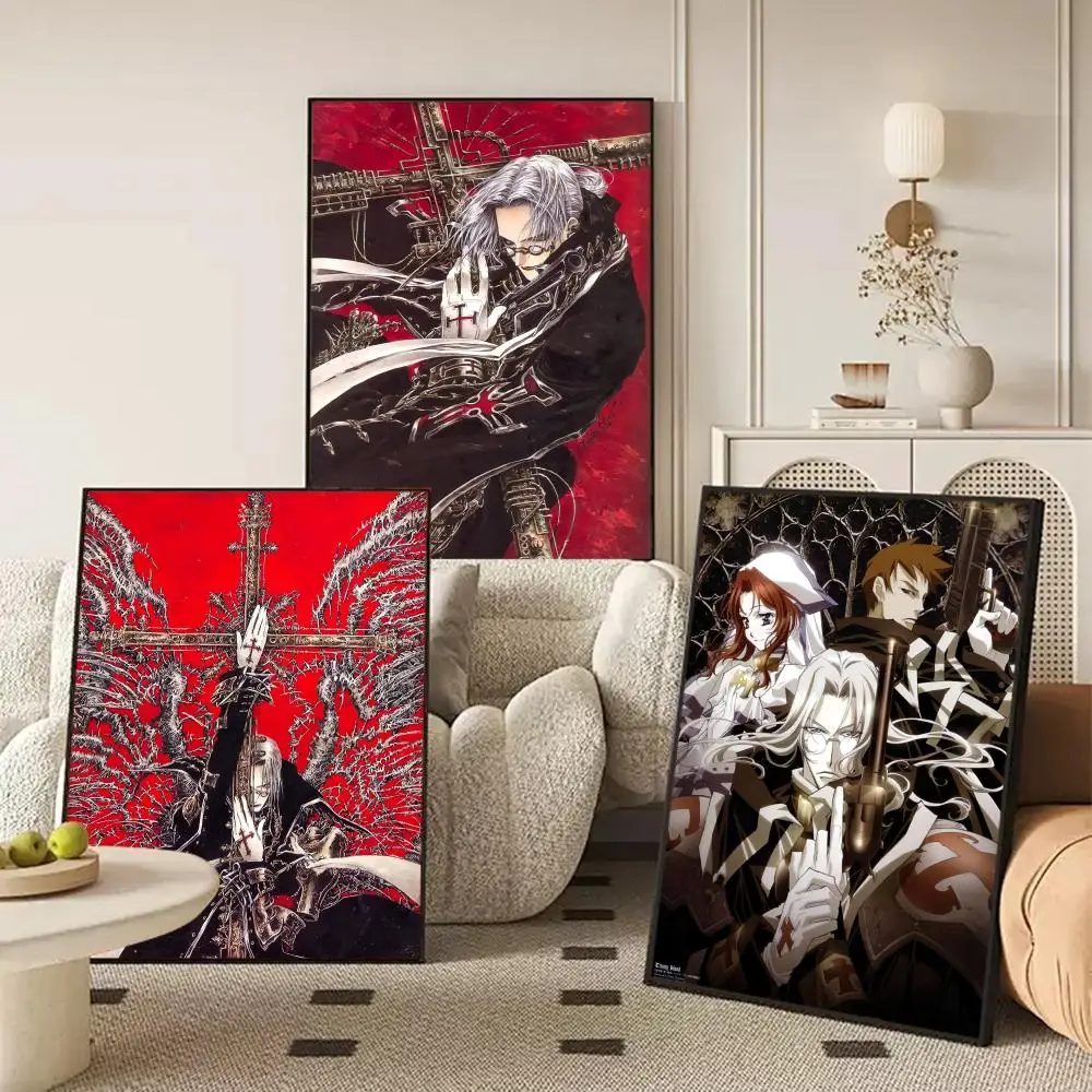 Anime Cool Trinity Blood Vintage Poster Room Wall Art Decor Waterproof Stickers For Home Bar Bedroom Decoration