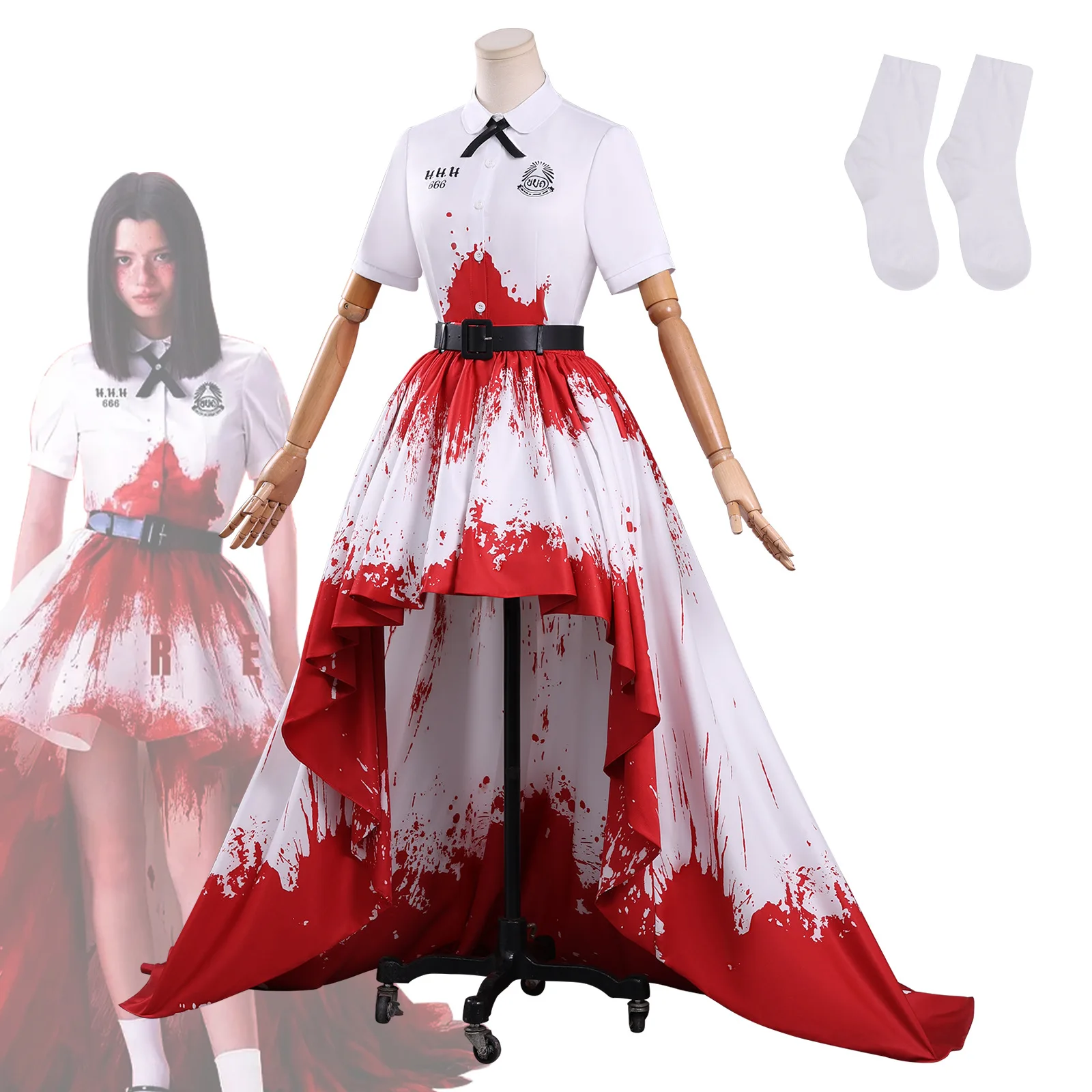 

Girl from Nowhere School Uniform Dress Cosplay Costumes Movie Character Halloween Masquerade Performance Clothing for Women
