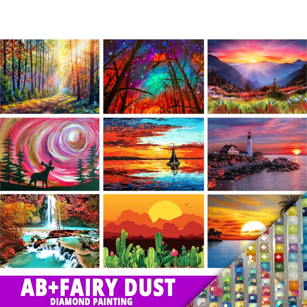 AB Fairy Dust Star 5D DIY Diamond Painting Rhinestone Picture Cross Stitch Kit Full Embroidery Gift Mosaic Home Decor Painting