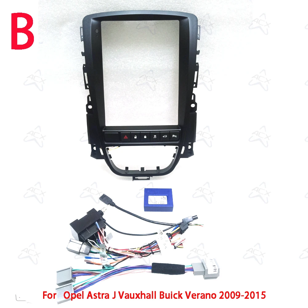 9.7 Inch Car Radio Fascias For Opel Astra J 2 Buick Excelle Verano 2009-2014 Android Stereo Frame Panel With Cable Canbus Decodi
