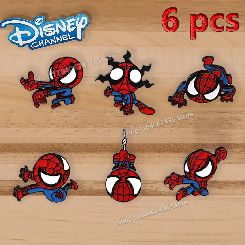 Disney Spider-Man Enamel Pin Cute Anime Metal Brooch Badge Hat Lapel Pines Backpack Accessory for Men Women's Jewelry Gift