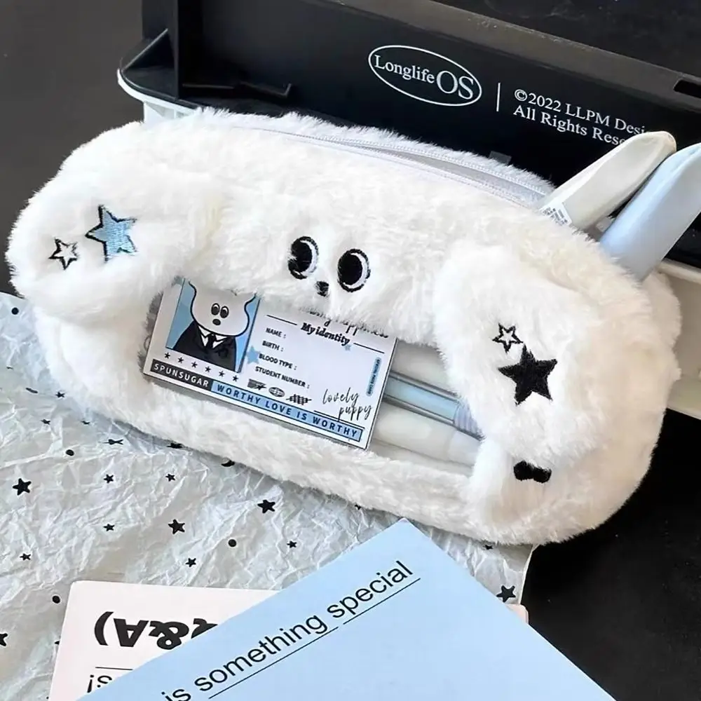 Portable Pencil Case Viewable Window Multi-functional Pen Bag Large Capacity Stationery Storage Pouch Student Gift