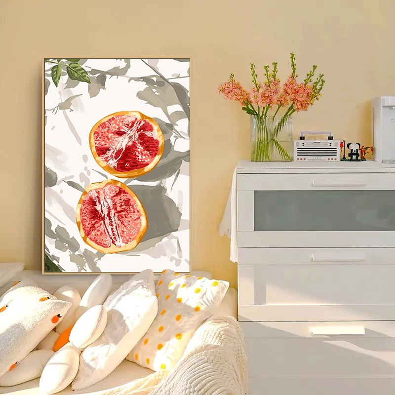 Pure and Fresh Style Fruits pittura ad acquerello Poster Canvas Printed Wall Art Picture Room Decor decorazione estetica per Grils