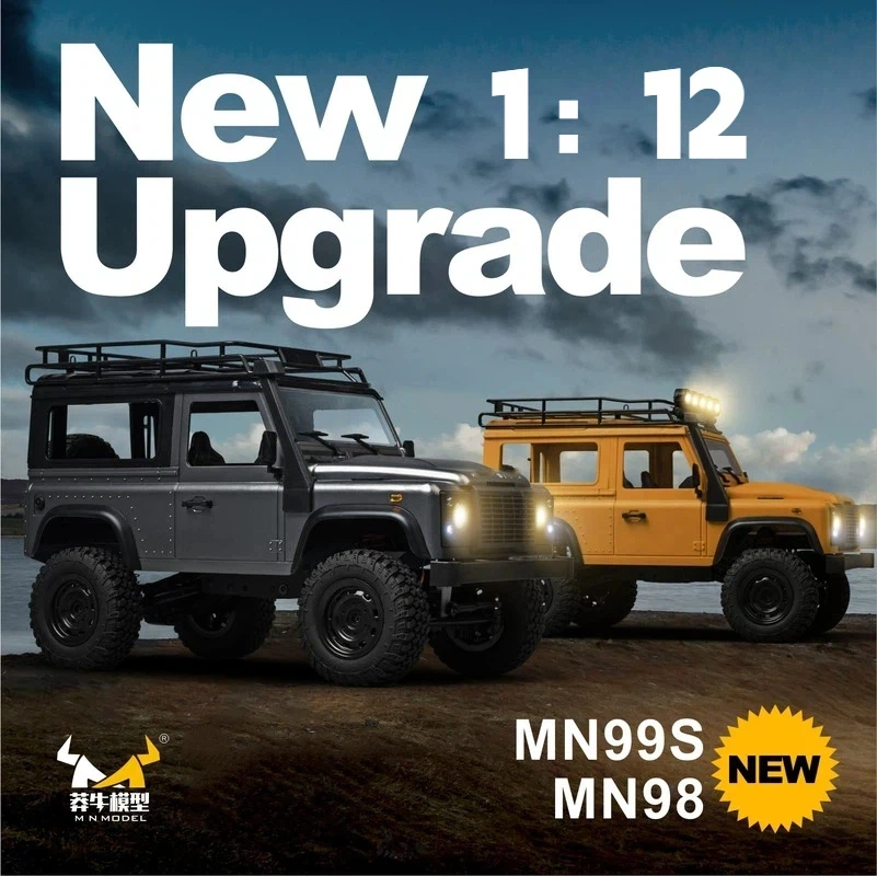 신제품 1:12 Mn99s 풀 스케일 4륜 구동 등반 원격 조종 장난감 자동차 RC 모델카 시뮬레이션 오프로드 차량 소년 선물 수집용