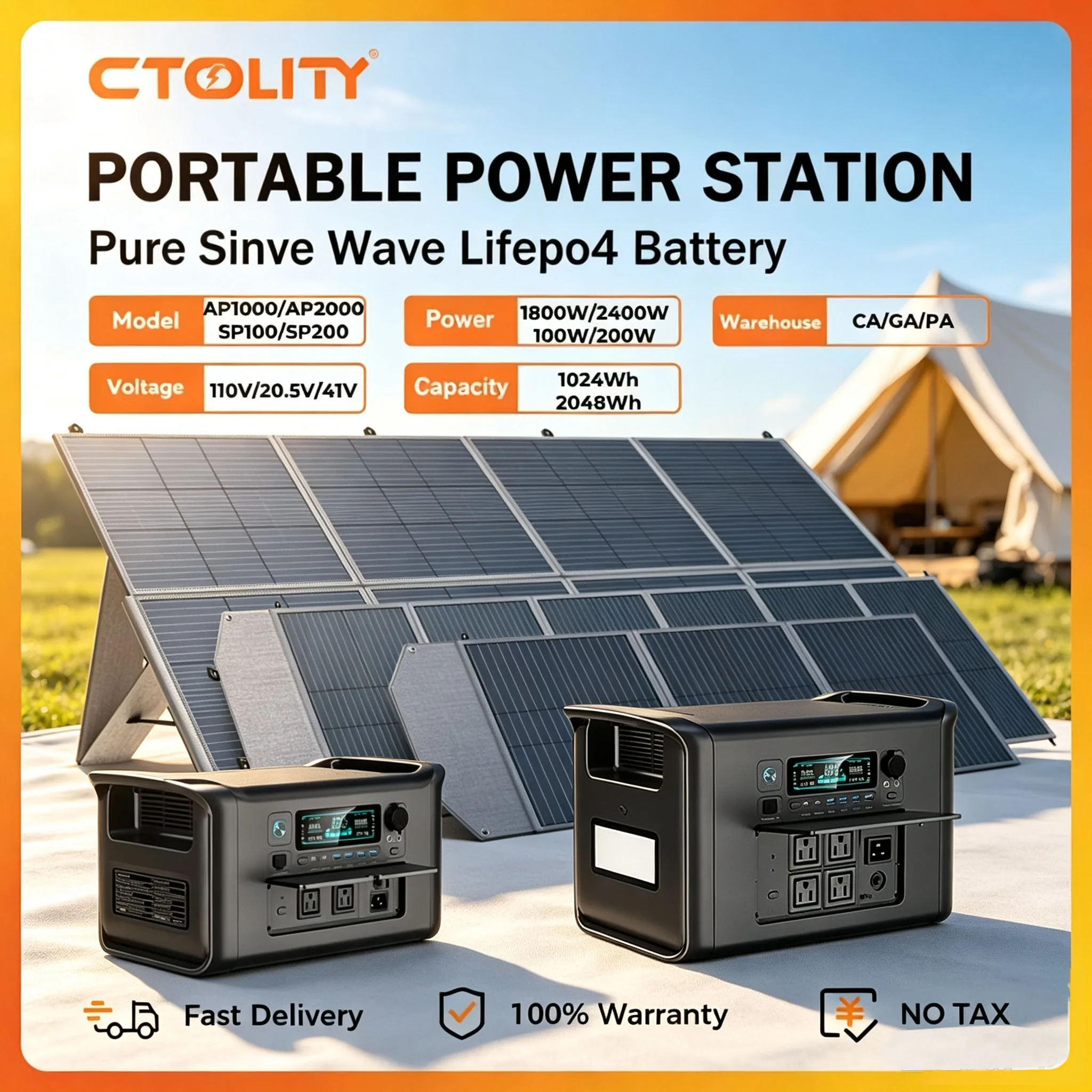 Rv Solar Kit 400W - CTOLITY – przenośna stacja zasilania z