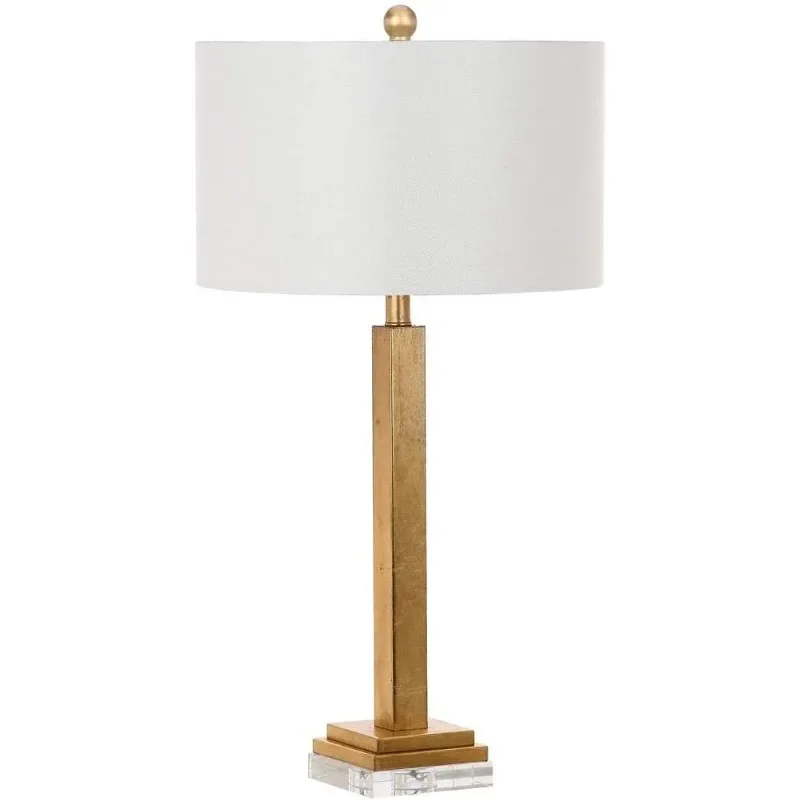 

Collection Perri Farmhouse Gold/ Crystal Base 30-inch Bedroom Living Room Home Office Desk Nightstand Table Lamp