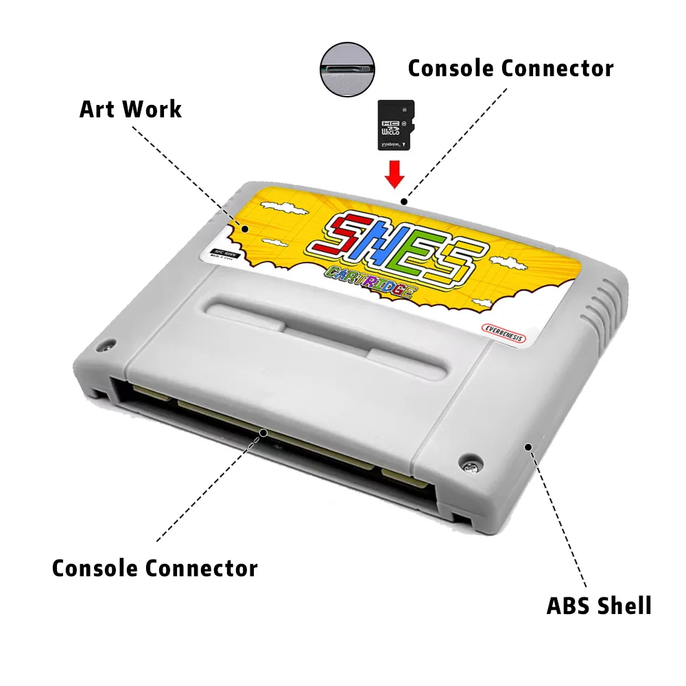 Super SFC V12 SNES Game Card 3000 in 1 With 8GB TF Card Game Card For Nintendo Super Famicom JP/EU Game Console With TF Card image 3