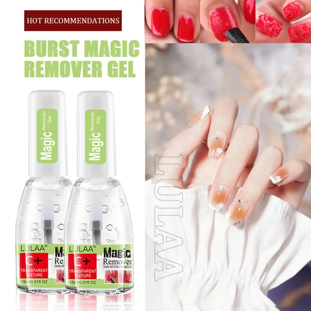 15ml Magic Burst Gel Polish Remover Soak off Sticky Layer Cleaner Nail Degreaser Semi-permanent Nail UV Gellak Remover