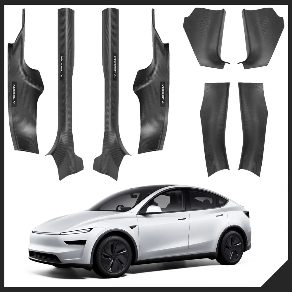 

Door Sill Protector for Tesla Model Y Juniper 2025 2026 Front Rear Door Pedal Kick Protection Threshold Sill Guard Accessories