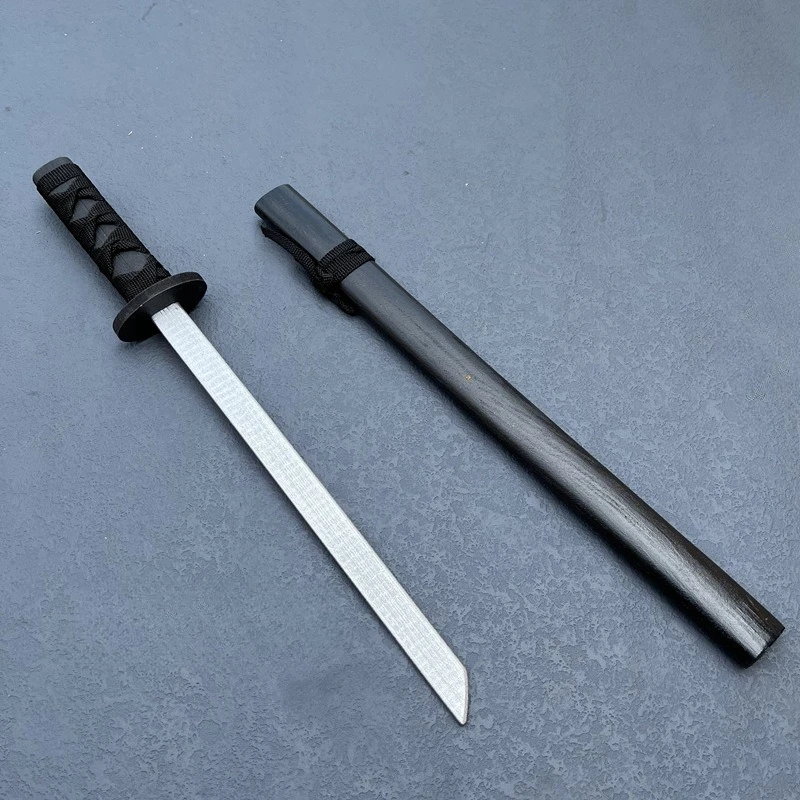Espada samurai de 54cm/21,26 polegadas, pintura katana, adereços, periféricos de cosplay, madeira com bainha, treinamento, ornamentos colecionáveis, artesanato