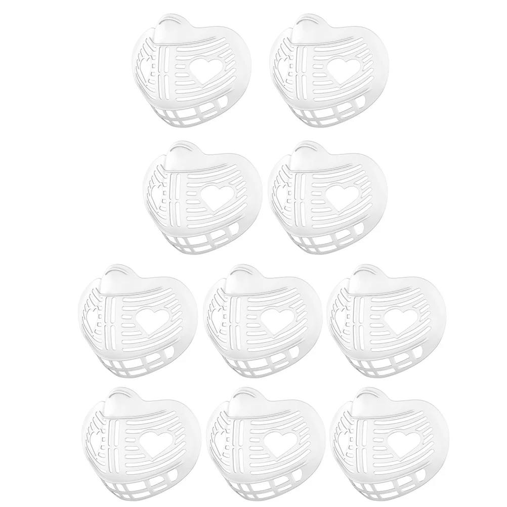 10Pcs Mask Inner Support Frame 3D Bracket for Face Masks Keeps Mask from Touching Lips Sweatproof Lightweight Portable Makeup
