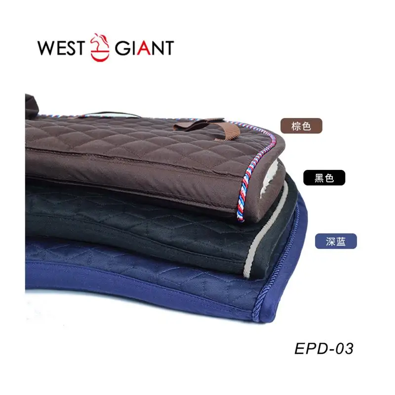 وسادة سرج لتحمل الفروسية، وسادة معدات الحصان، درج العرق، سهلة الاستخدام، وسادة سرج حصان قطنية صغيرة مربعة الشكل