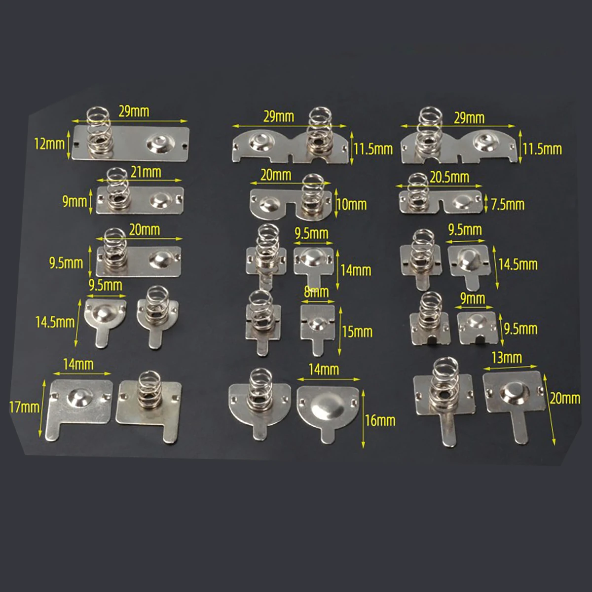 

Nickelage Battery Leaf Spring Positive Pole Negative Pole D C AA AAA Battery Remote Control Battery Accessories