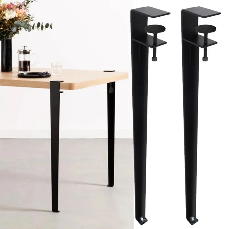 Creative tripod dining table legs bracket F clamping metal DIY countertop metal coffee table legs