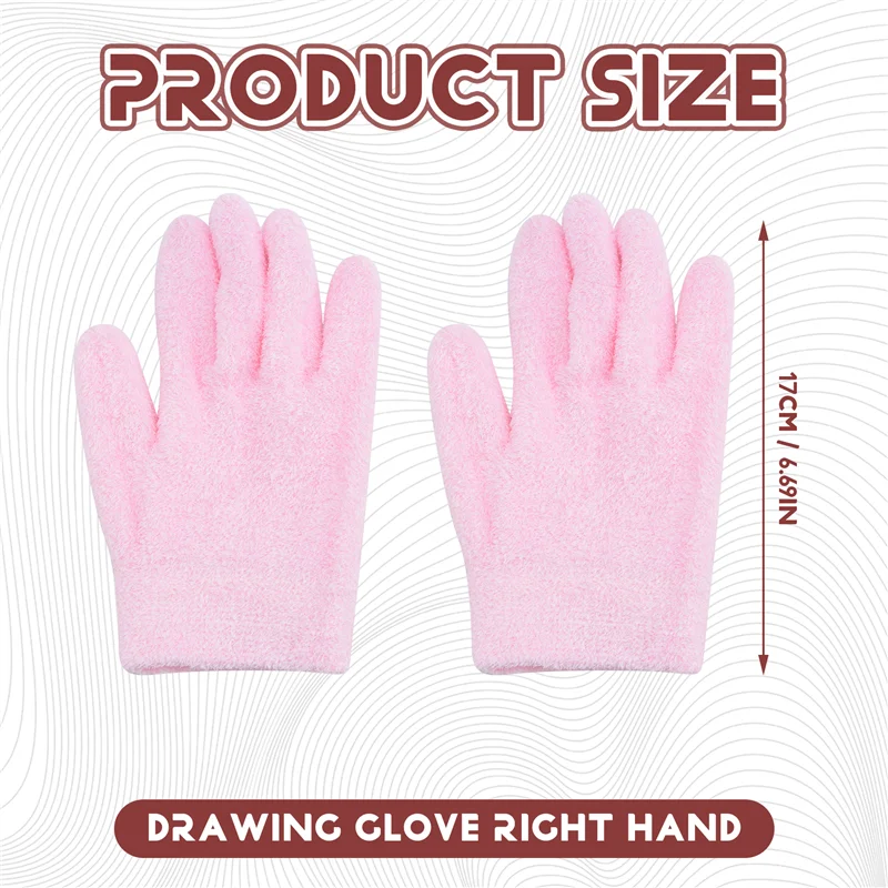 M04K Увлажняющие перчатки с гелевой подкладкой, хлопчатобумажные перчатки с эфирными маслами и витаминами для ремонта экземы, сухих грубых и потрескавшихся рук