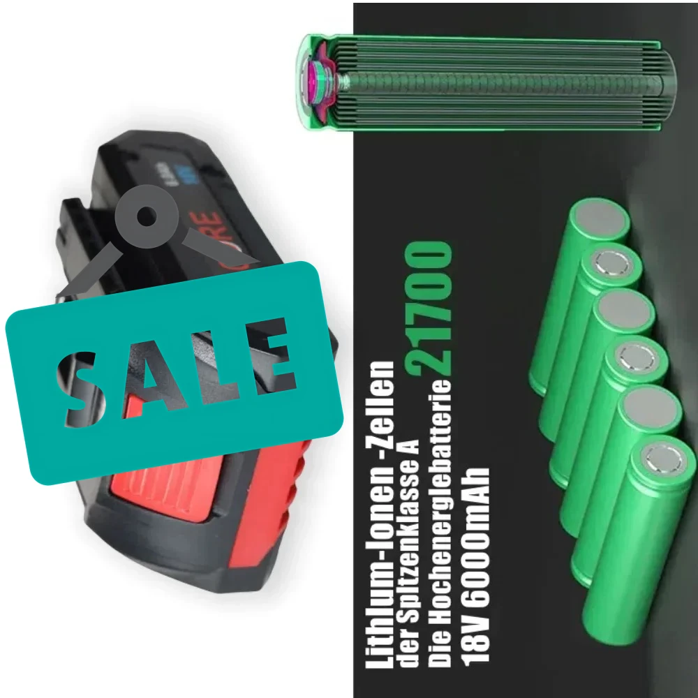 

For Bosch 21700 18V 6.0AH Li-ion Rechargeable Battery Suitable for Cordless Electric Tools BAT609 BAT618 GBA18V80 Replacement