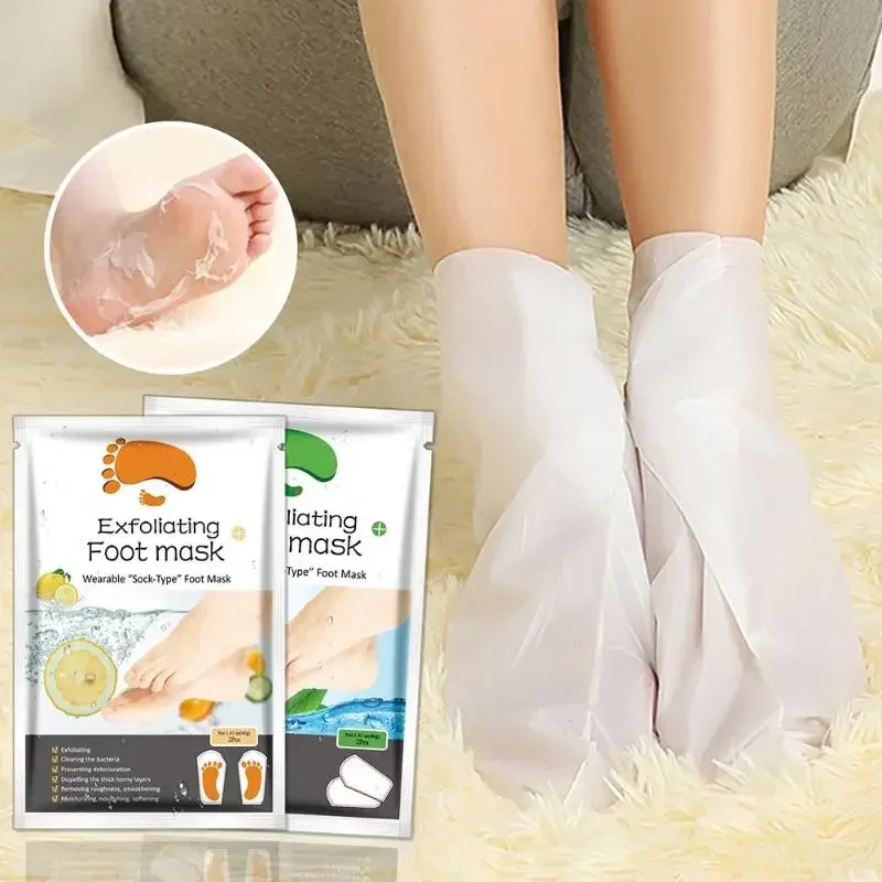 2pcs/Set Socks For Pedicure Socks For Feet Peeling Foot Mask Health Care Skin Care Feet Dead Skin Removal Exfoliating Foot Mask