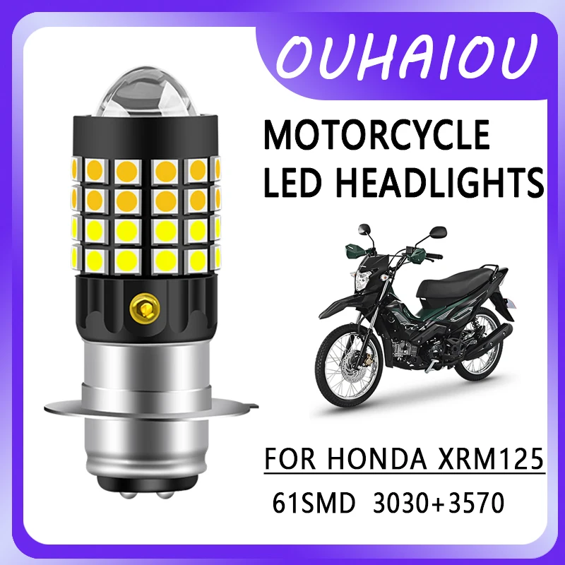 

FOR HONDA XRM125 Motorcycle led headlight headlight H4 yellow white dual color motorcycle headlight 12-80v
