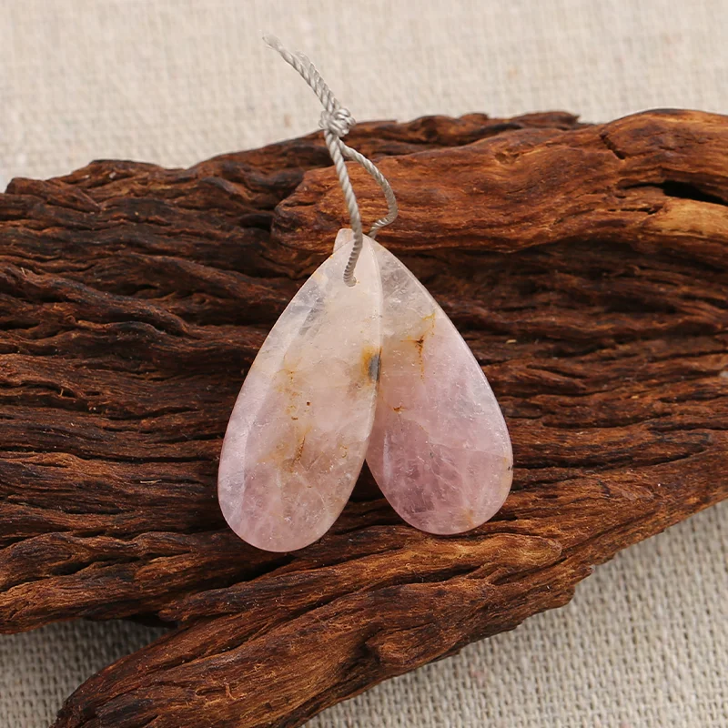 B&F Pink Opal  Earring Beads for Jewelry Making, Handmade Natural stones beads, Stones for jewelry Making Supplies