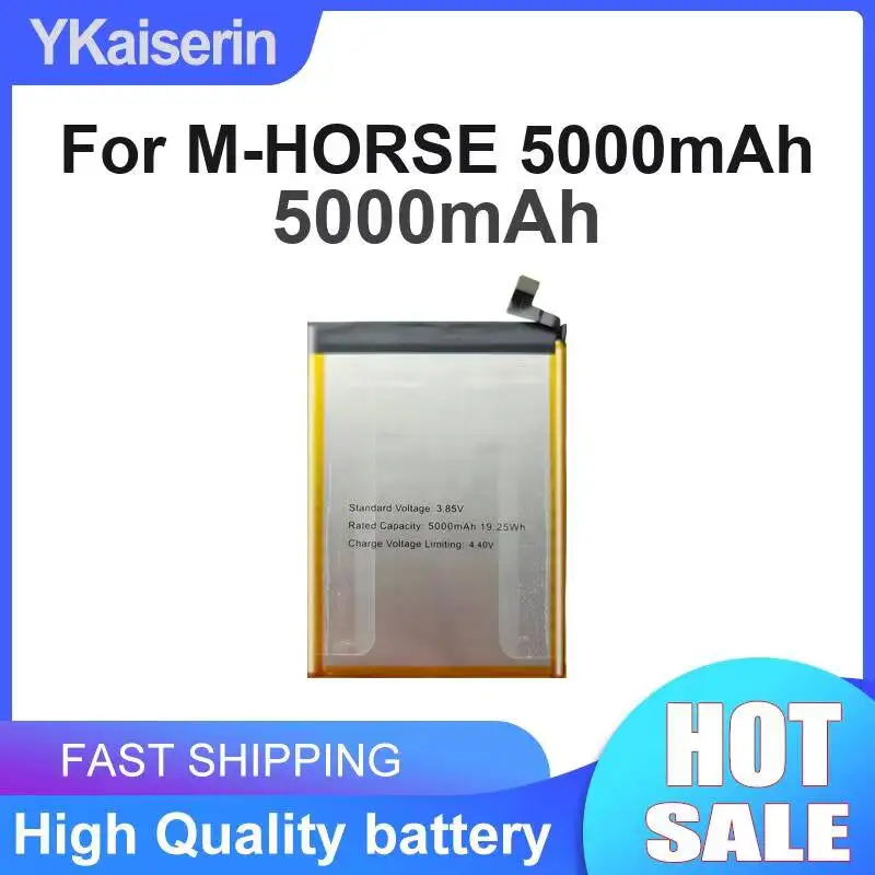 For M-Horse 5000mAh Good Low-Temperature Performance Mobile Phone Battery 5000mAh Portable